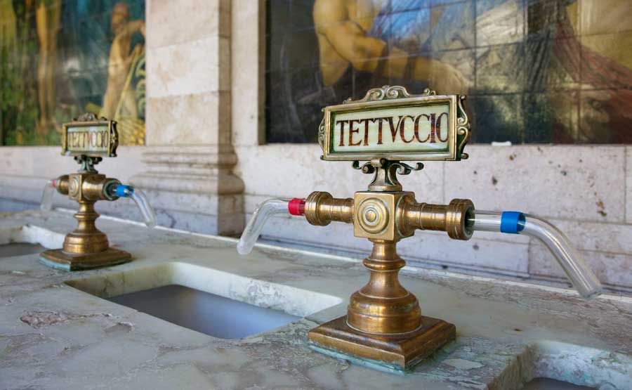 Acque delle Terme Tettuccio a Montecatini